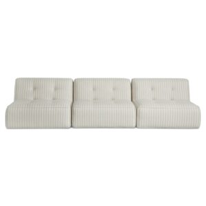 Sunseeker 3 Piece Outdoor Sofa Brown Stripe from Moe