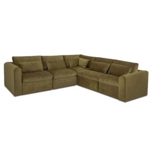 Swift Classic L Modular Sectional Dark Green from Moe