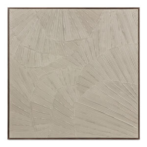 Flutter Framed Painting Cool Beige from Moe