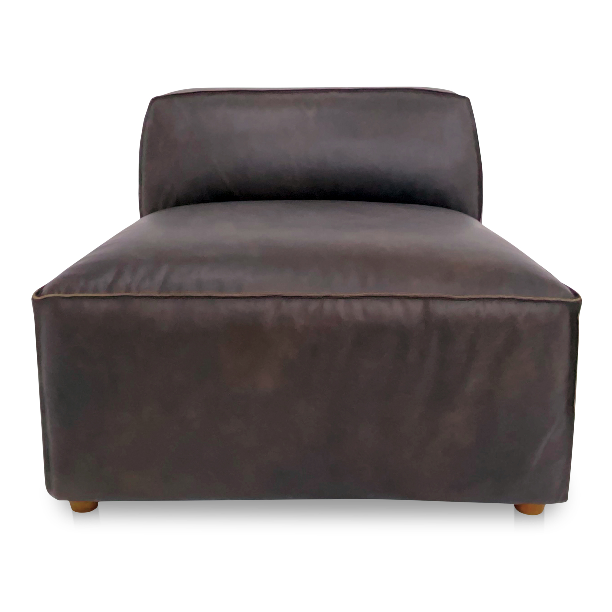 Form Slipper Chair Espresso Brown Leather