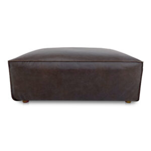 Form Ottoman Espresso Brown Leather from Moe
