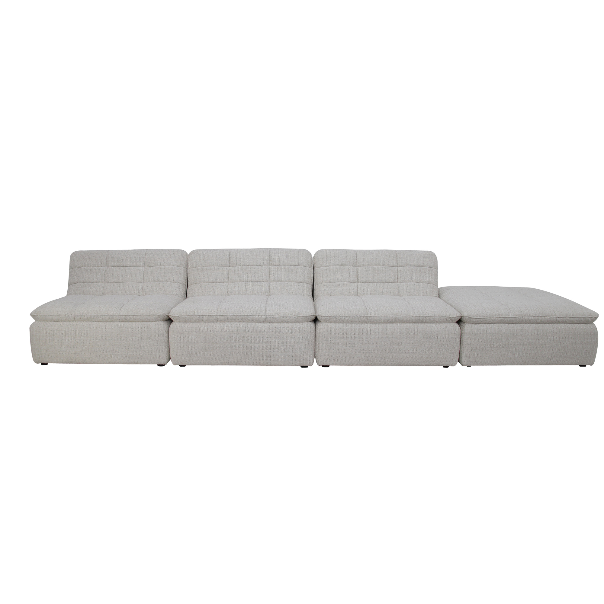 Lino Lounge Modular Sectional Textured Oat