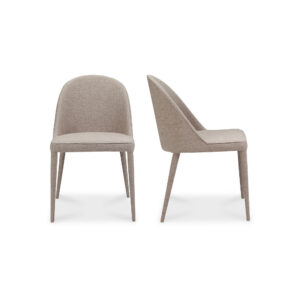 Burton Dining Chair Light Grey - Set Of Two from Moe
