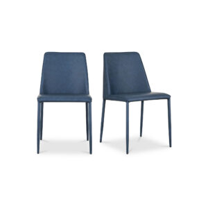 Nora Dining Chair Ocean Cavern Grey Vegan Leather - Set Of Two from Moe