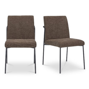 Danny Dining Chair Dark Brown Set of Two from Moe