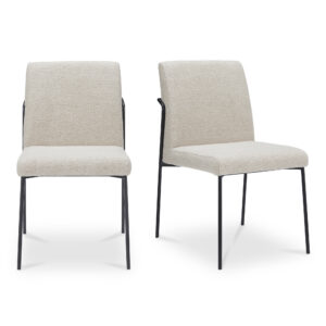 Danny Dining Chair Ivory Set of Two from Moe