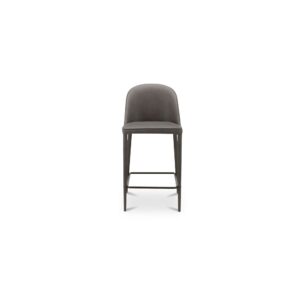 Burton Counter Stool Grey Vegan Leather from Moe