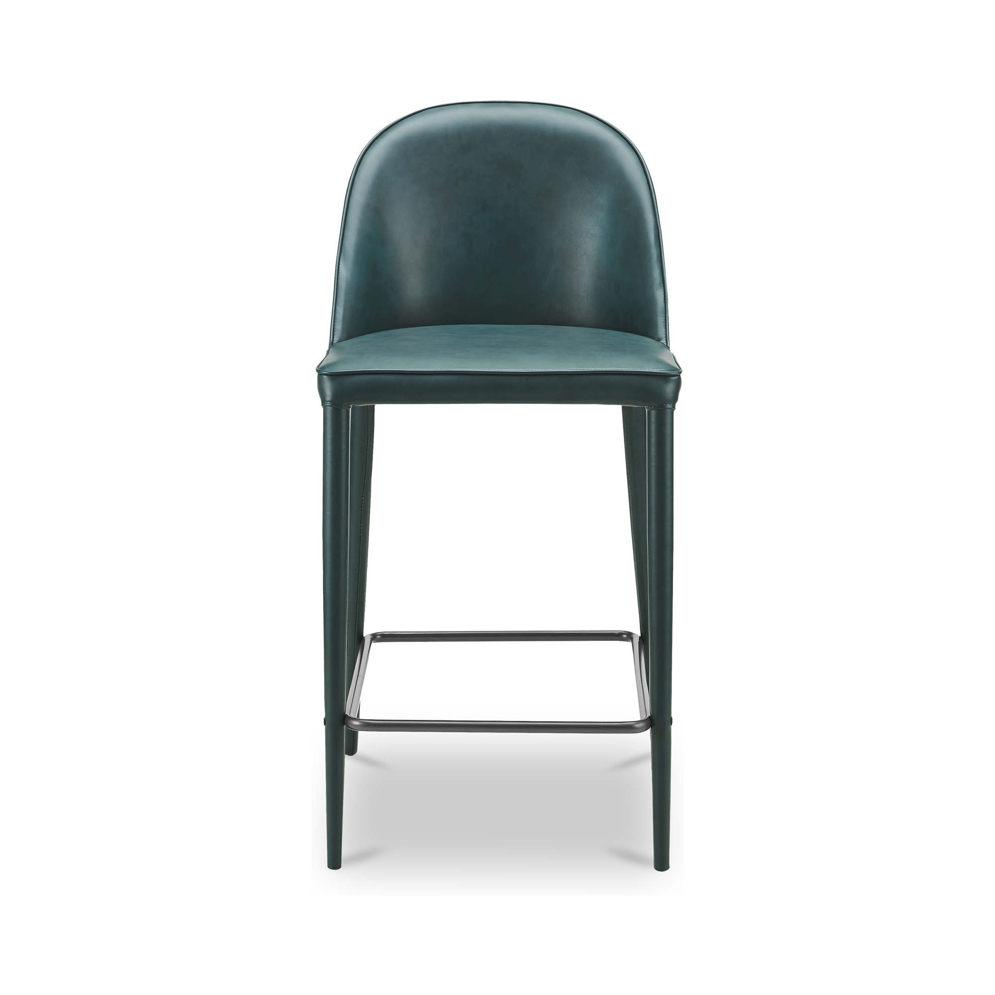 Burton Counter Stool Dark Teal Vegan Leather