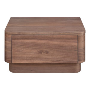 Round Off Small Nightstand Walnut from Moe