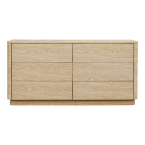 Round Off Dresser Light Oak Brown from Moe