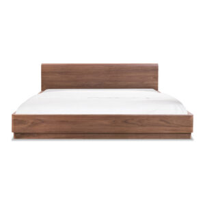 Round Off Queen Bed Walnut Brown from Moe
