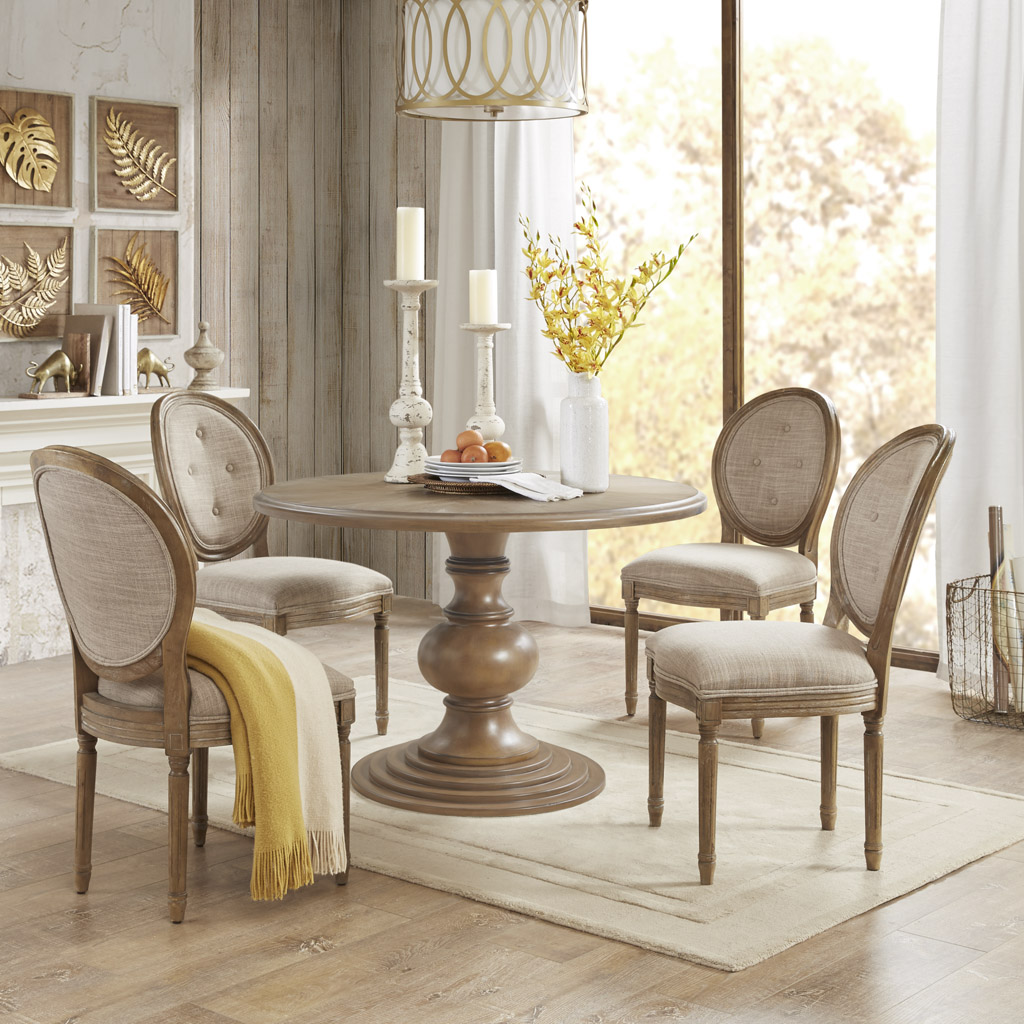 Lexi 46″ Round Pedestal Dining Table