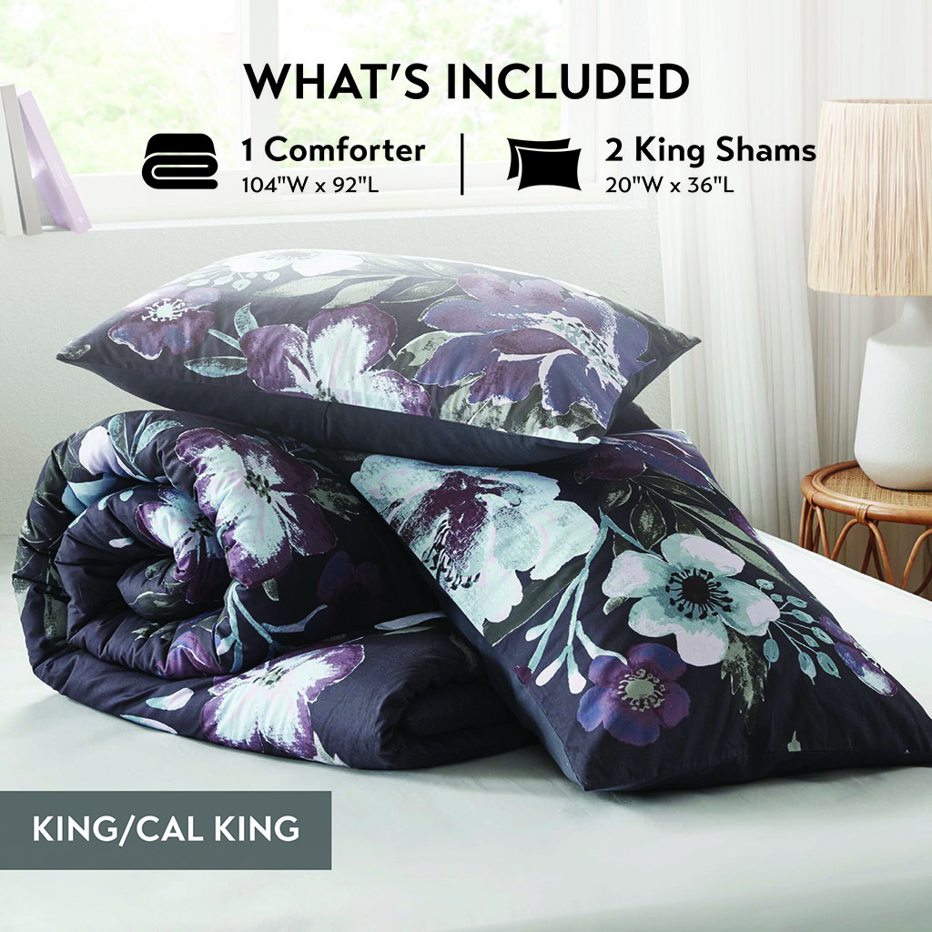 Jolene 3 Piece Cotton Printed Comforter Set