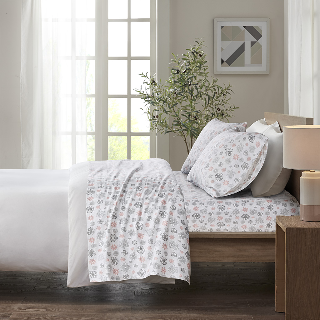 Cozy Cotton Flannel Printed Sheet Set