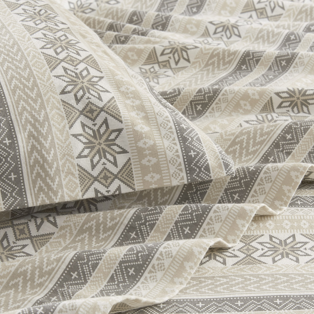 Cozy Cotton Flannel Printed Sheet Set