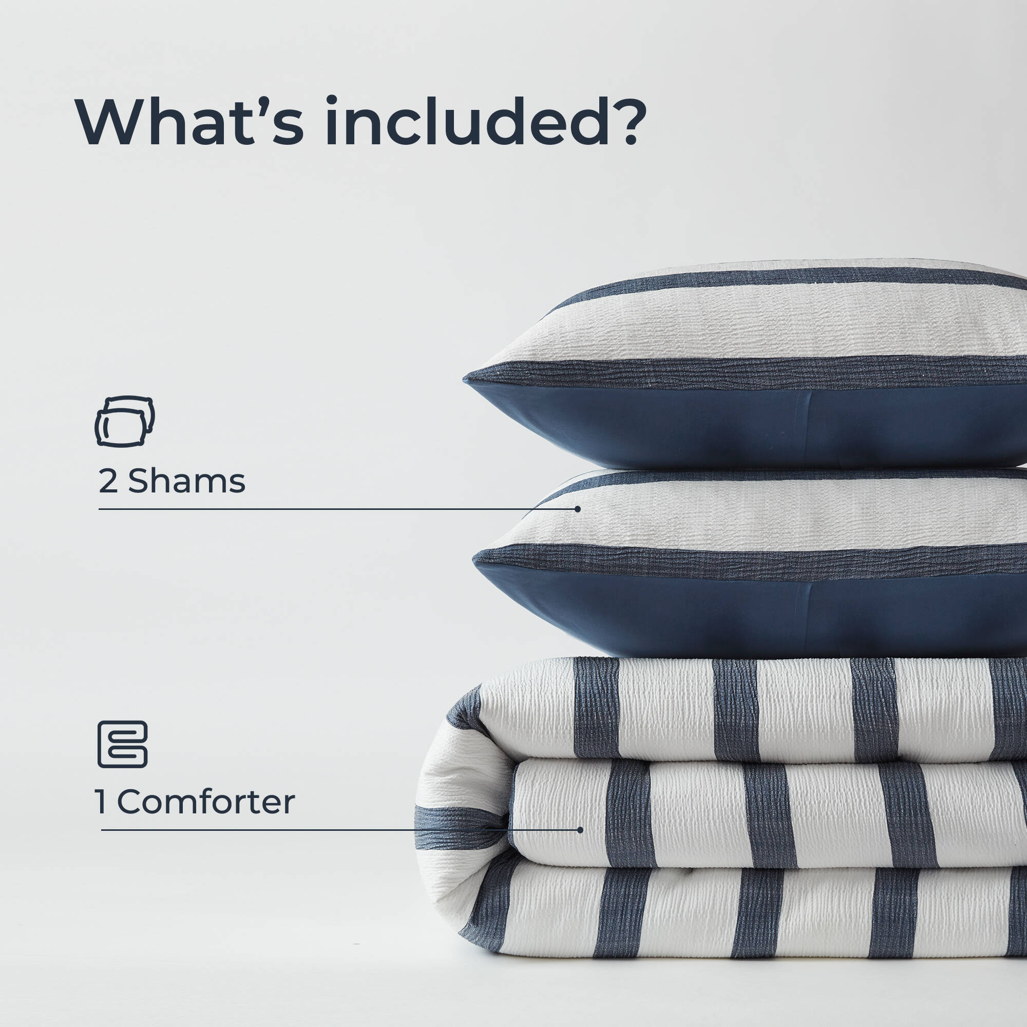 Merritt Yarn-dyed Striped Comforter