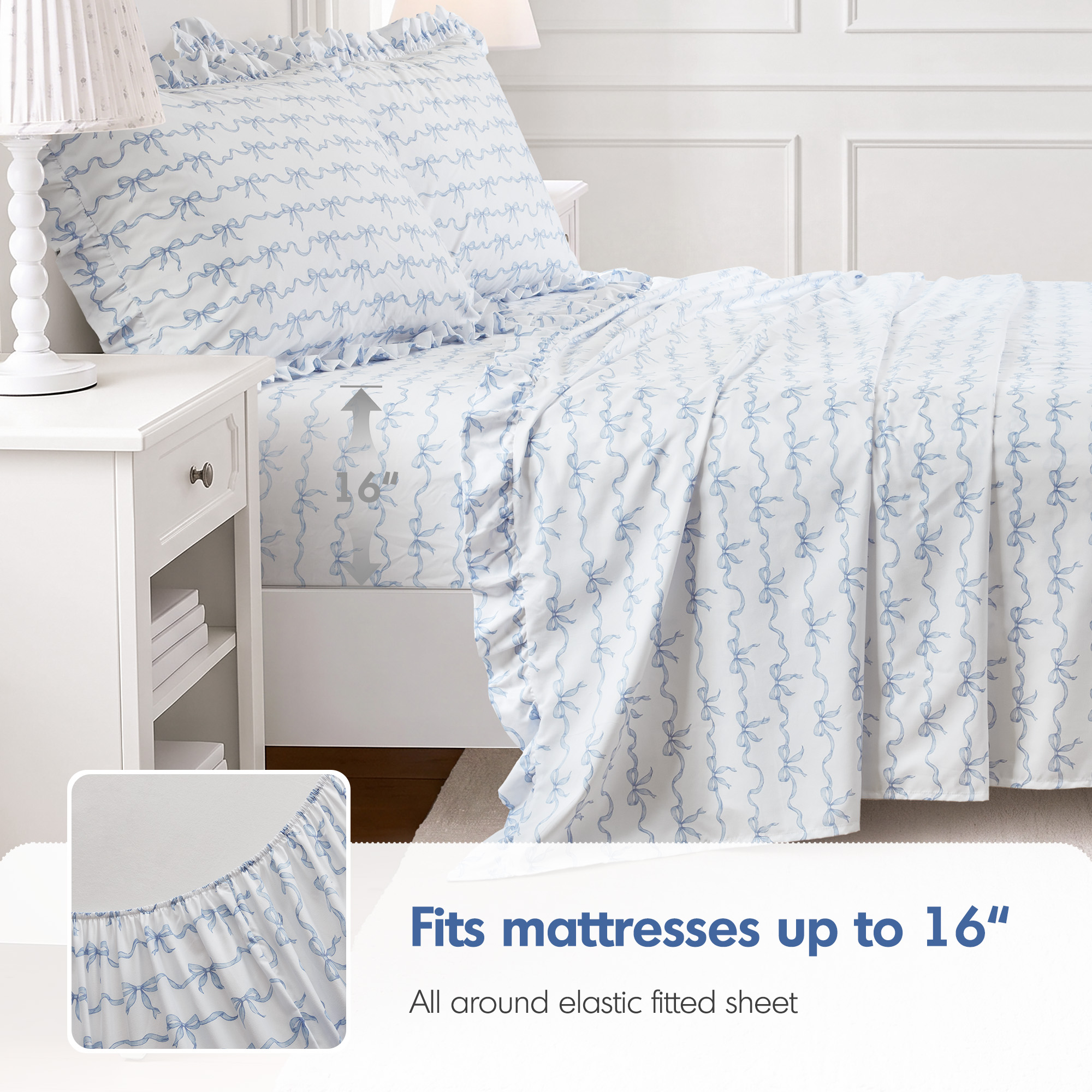 Microfiber Ruffle Sheets
