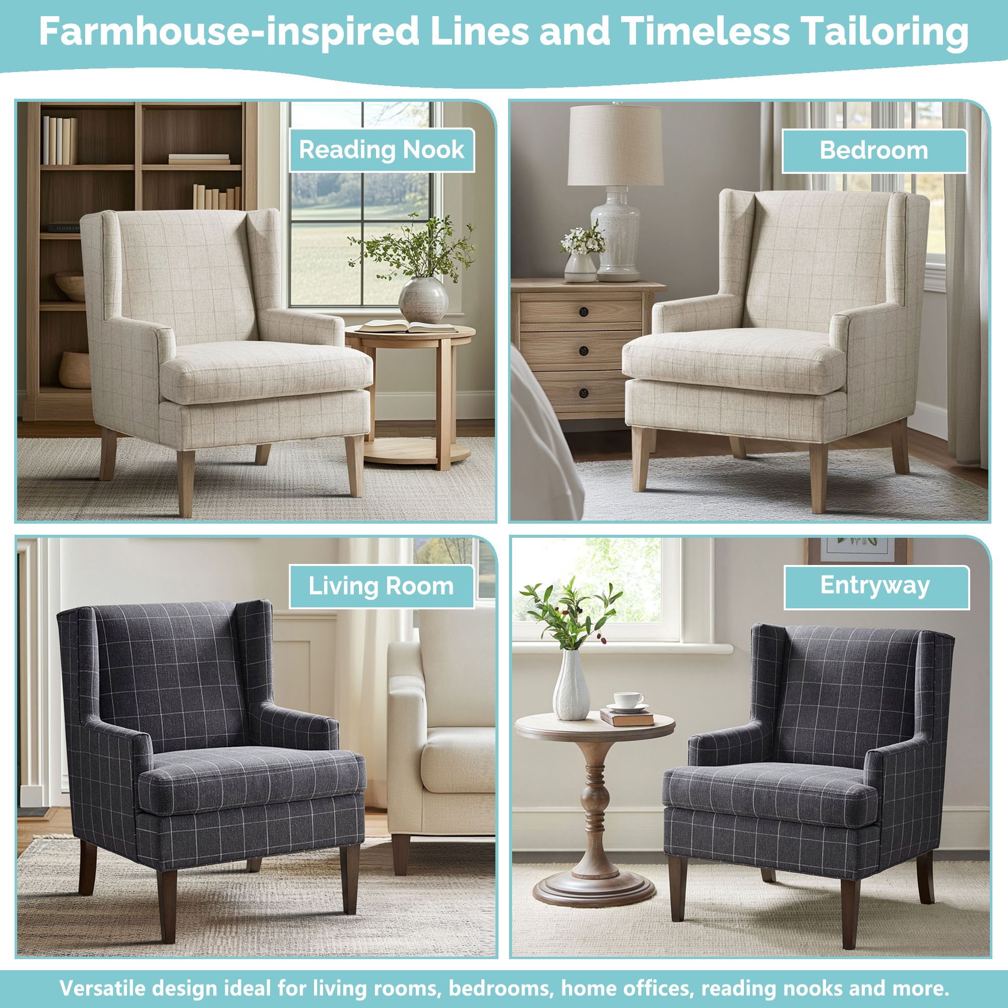 Decker Wingback Armchair