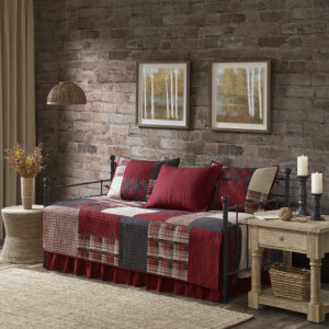Sunset 5 Piece Day Bed Cover Set from Woolrich in  Red. Sunset 5 Piece Day Bed Cover Set from Woolrich in  Red. Sunset 5 Piece Day Bed Cover Set from Woolrich in  Red. Sunset 5 Piece Day Bed Cover Set from Woolrich in  Red. Sunset 5 Piece Day Bed Cover Set from Woolrich in  Red.