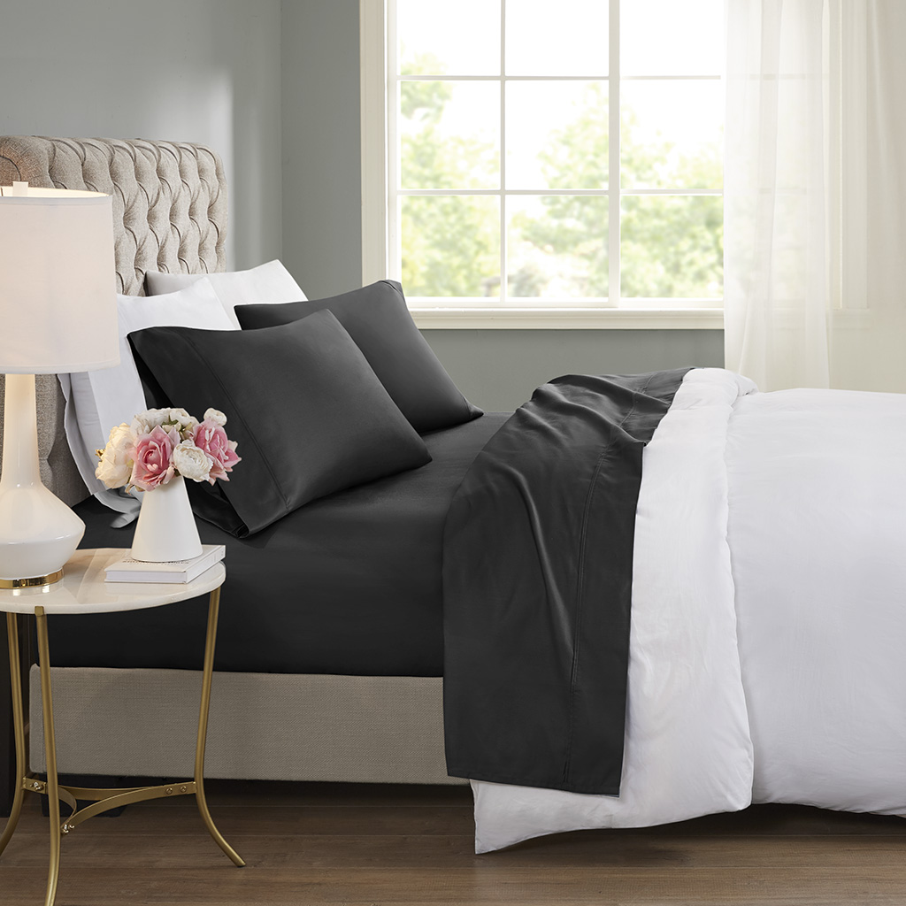 600 Thread Count Cooling Cotton Blend 4 PC Sheet Set