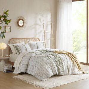 Imani Cotton Printed Comforter Set with Chenille from INK+IVY in  Sage/Ivory. Imani Cotton Printed Comforter Set with Chenille from INK+IVY in  Sage/Ivory. Imani Cotton Printed Comforter Set with Chenille from INK+IVY in  Sage/Ivory. Imani Cotton Printed Comforter Set with Chenille from INK+IVY in  Sage/Ivory. Imani Cotton Printed Comforter Set with Chenille from INK+IVY in  Sage/Ivory.