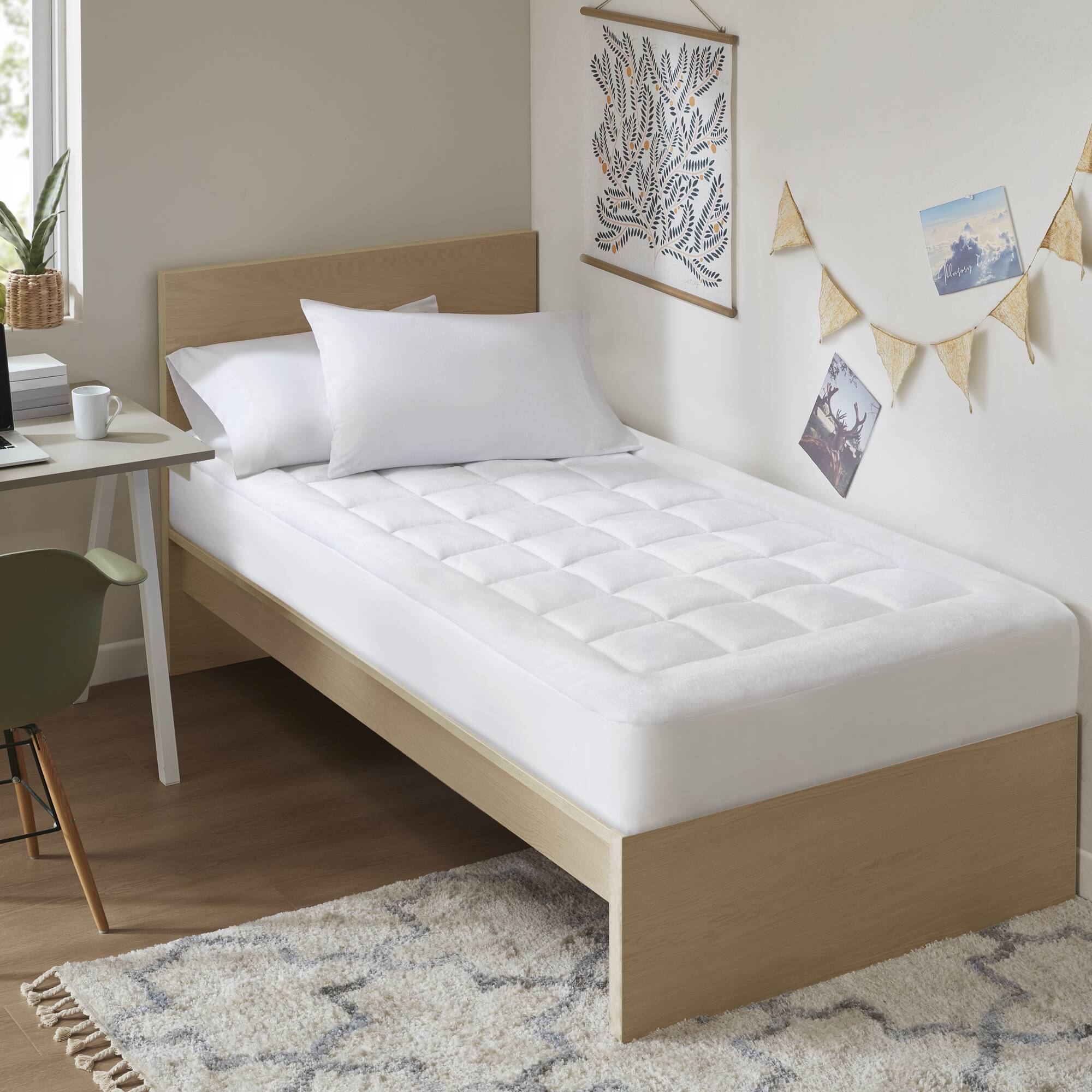 Cloud Soft Overfilled Plush Waterproof Mattress Pad