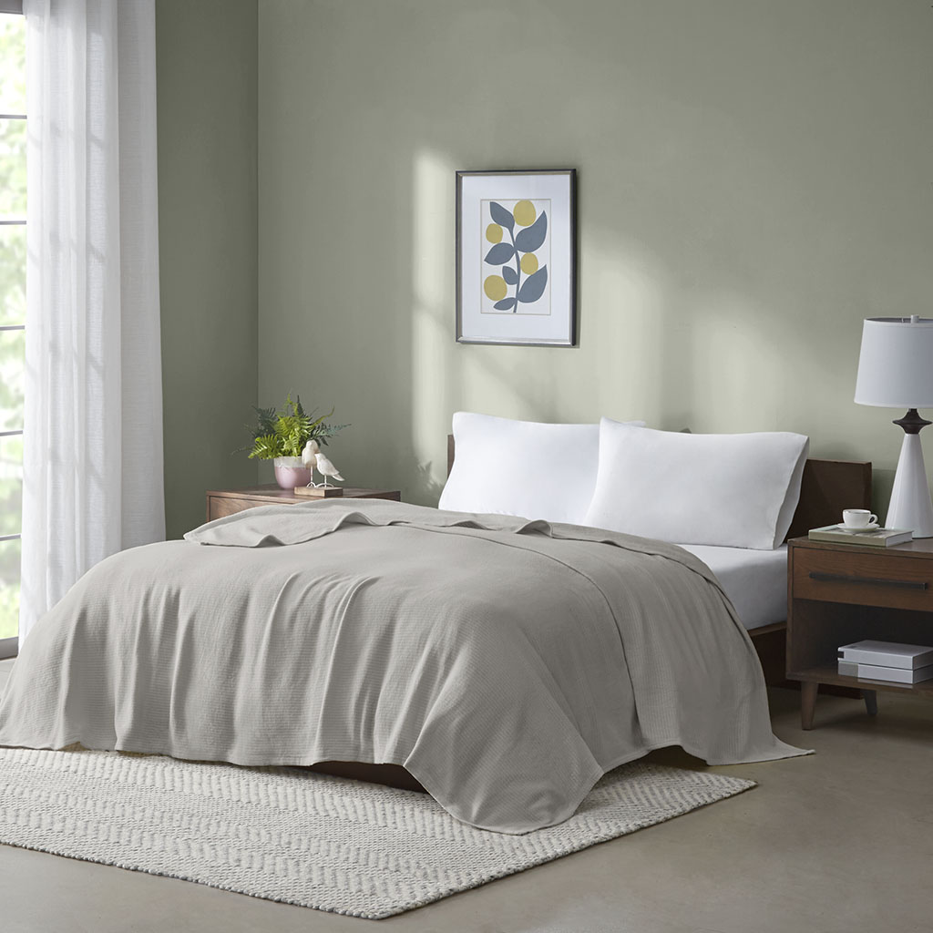 Freshspun Basketweave Cotton Blanket