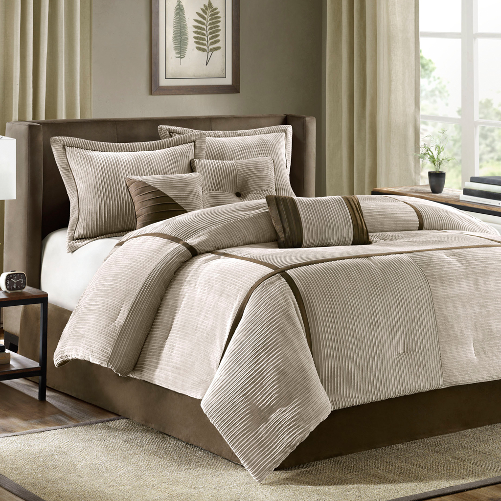 Dallas 7 Piece Micro Corduroy Comforter Set