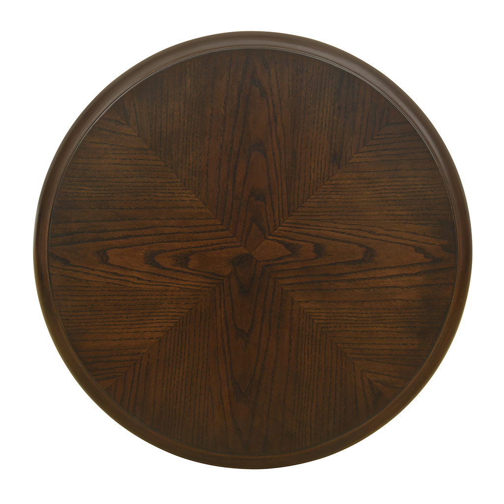 Philippe Round End Table with Shelf