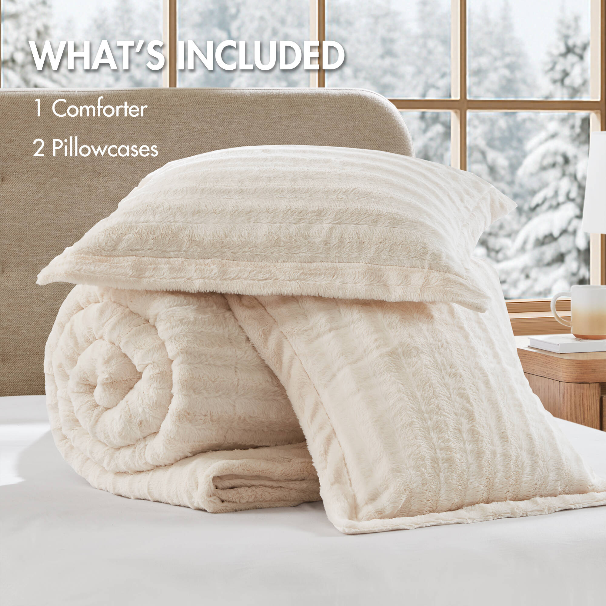 Duke Faux Fur Comforter Mini Set