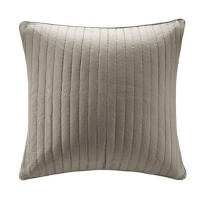Camila Cotton Quilted Euro Sham from INK+IVY in  Taupe. Camila Cotton Quilted Euro Sham from INK+IVY in  Taupe. Camila Cotton Quilted Euro Sham from INK+IVY in  Taupe. Camila Cotton Quilted Euro Sham from INK+IVY in  Taupe. Camila Cotton Quilted Euro Sham from INK+IVY in  Taupe.