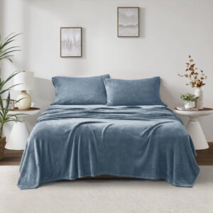 Soloft Plush Micro Plush Sheet Set from True North by Sleep Philosophy in  Blue. Soloft Plush Micro Plush Sheet Set from True North by Sleep Philosophy in  Blue. Soloft Plush Micro Plush Sheet Set from True North by Sleep Philosophy in  Blue. Soloft Plush Micro Plush Sheet Set from True North by Sleep Philosophy in  Blue. Soloft Plush Micro Plush Sheet Set from True North by Sleep Philosophy in  Blue.