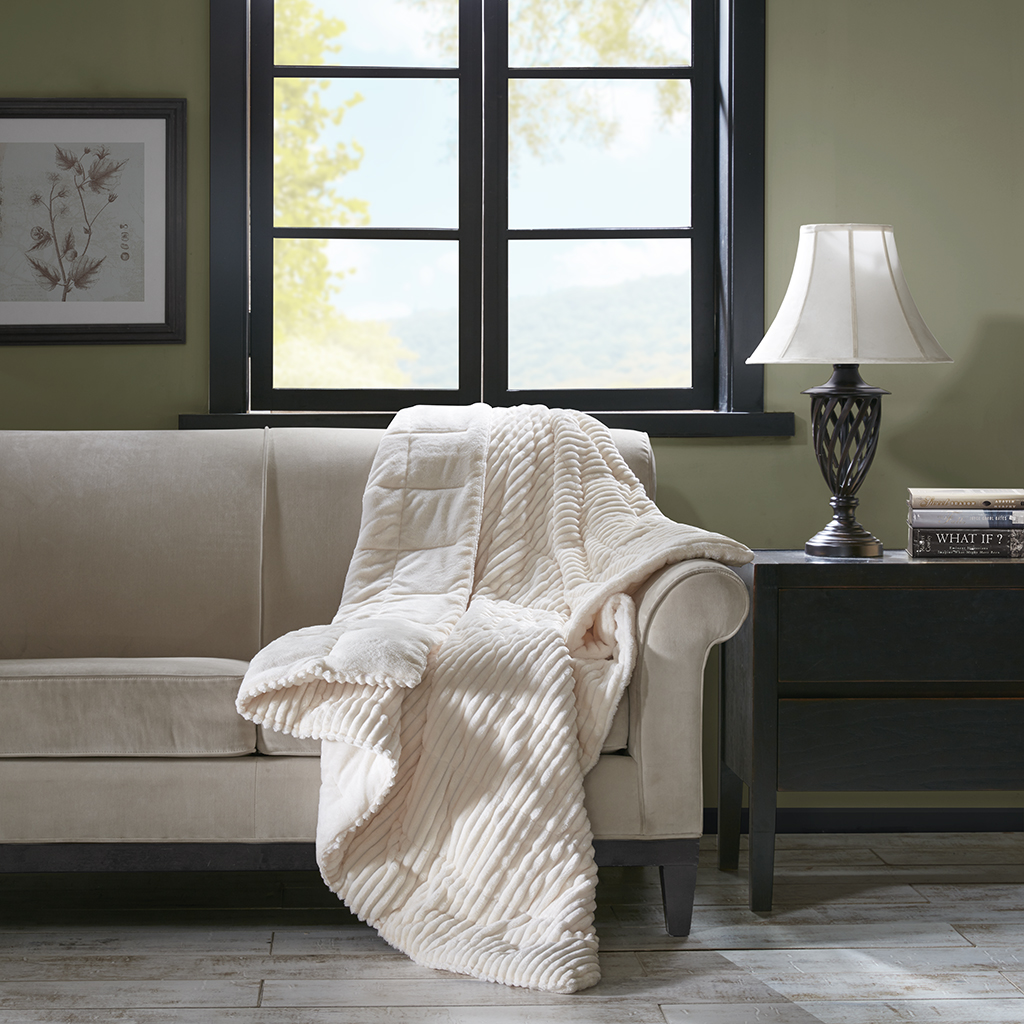 Parker Oversized Plush Down Alternative Filled Throw
