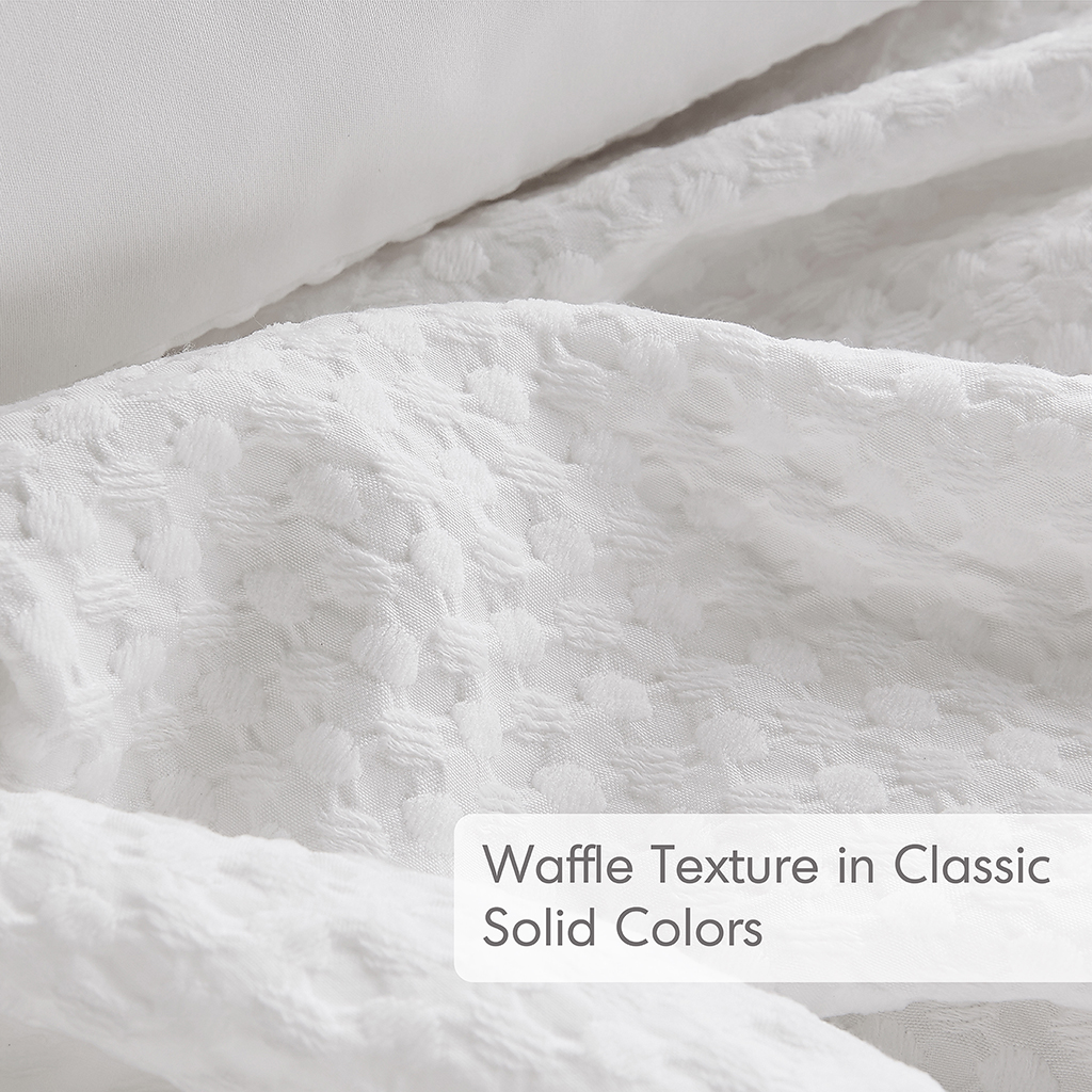 Mina Weave Textured Duvet Cover Set