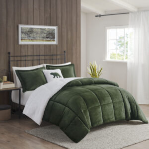 Alton Plush to Sherpa Down Alternative Comforter Set from Woolrich in  Green/Ivory. Alton Plush to Sherpa Down Alternative Comforter Set from Woolrich in  Green/Ivory. Alton Plush to Sherpa Down Alternative Comforter Set from Woolrich in  Green/Ivory. Alton Plush to Sherpa Down Alternative Comforter Set from Woolrich in  Green/Ivory. Alton Plush to Sherpa Down Alternative Comforter Set from Woolrich in  Green/Ivory.