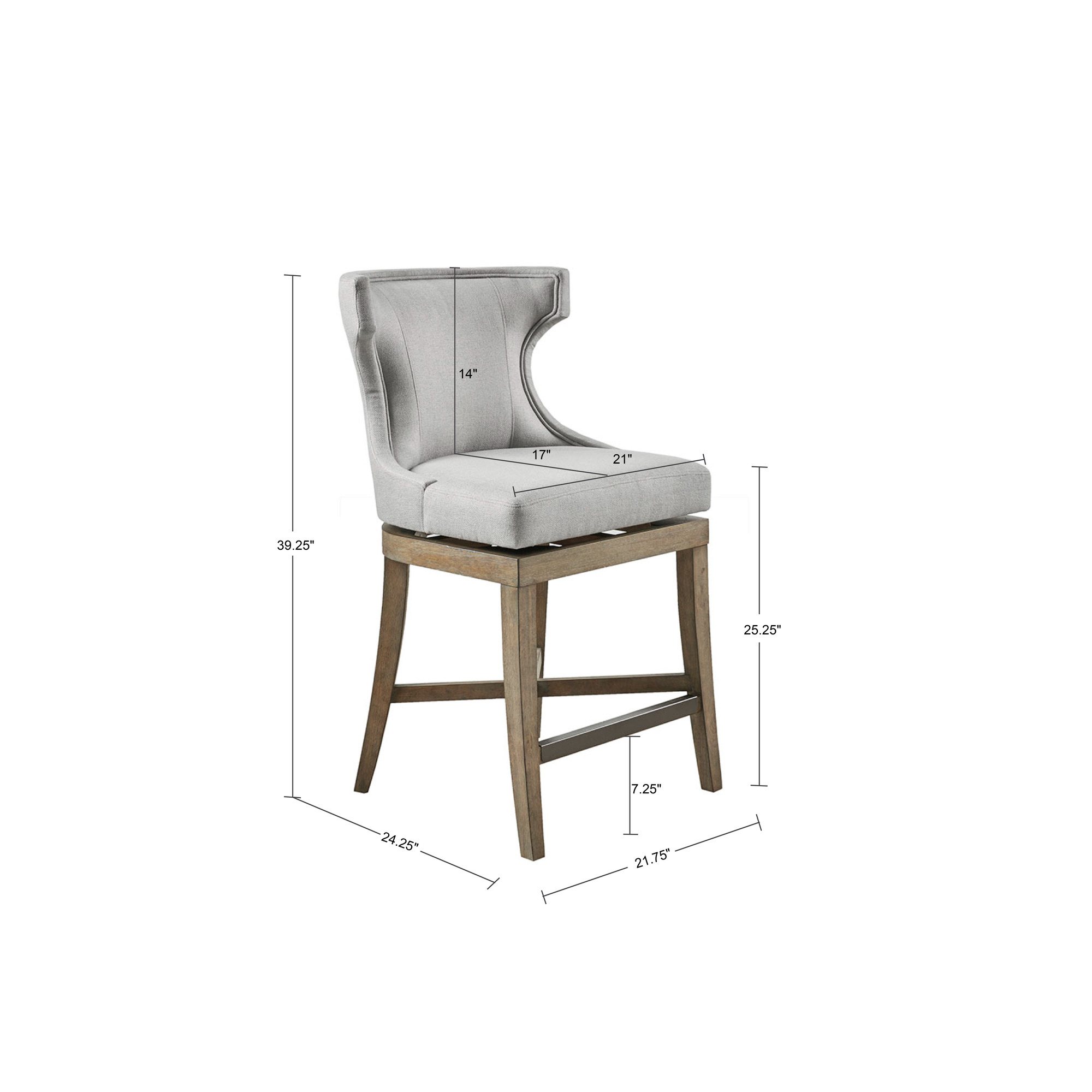 Carson Counter Stool With Swivel Seat