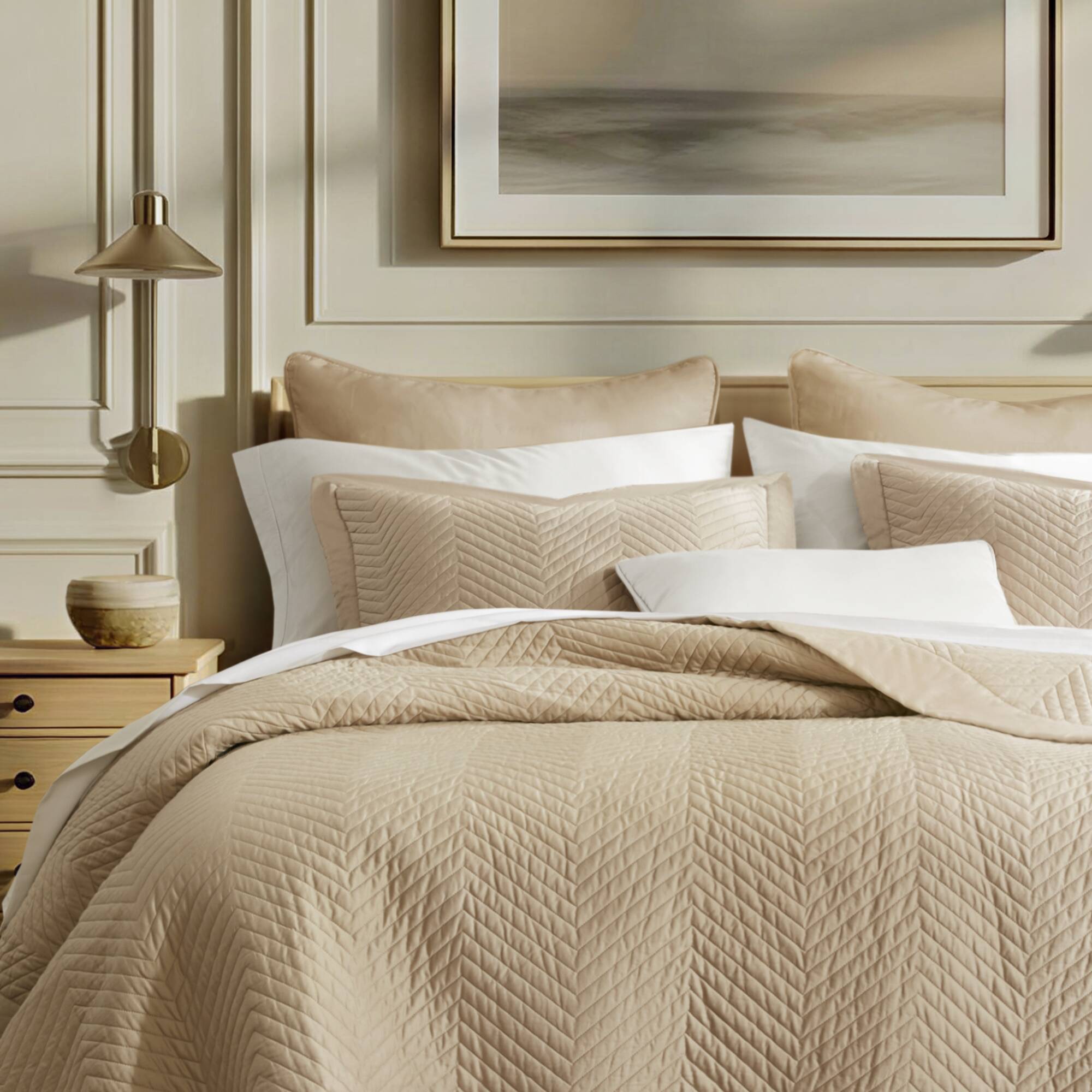 Liam Hotel 3 Piece Cotton Quilt Set