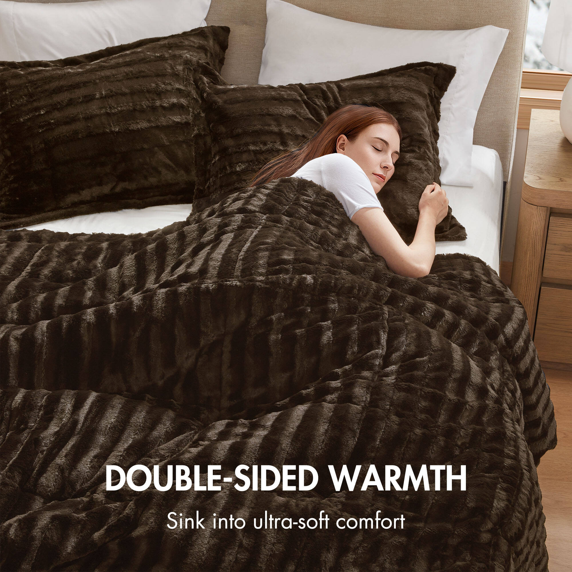 Duke Faux Fur Comforter Mini Set