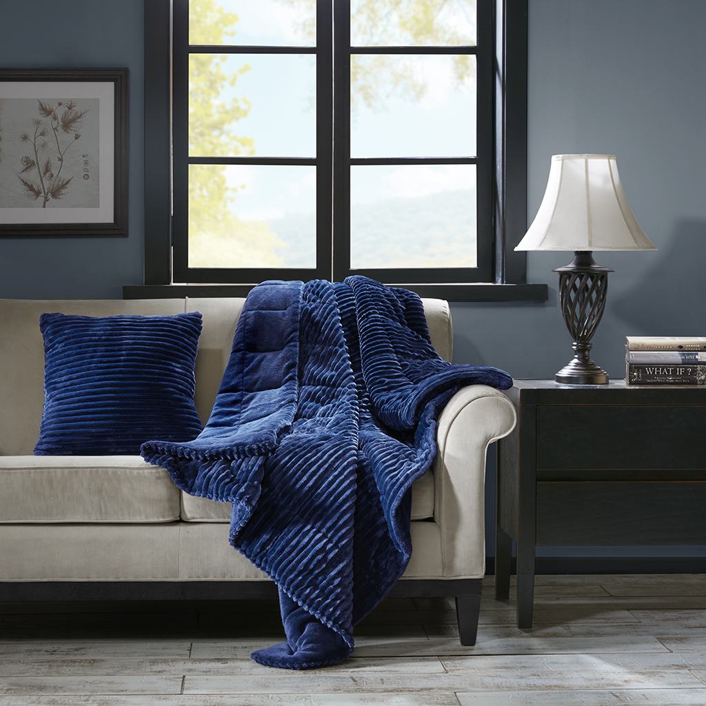 Parker Oversized Plush Down Alternative Filled Throw