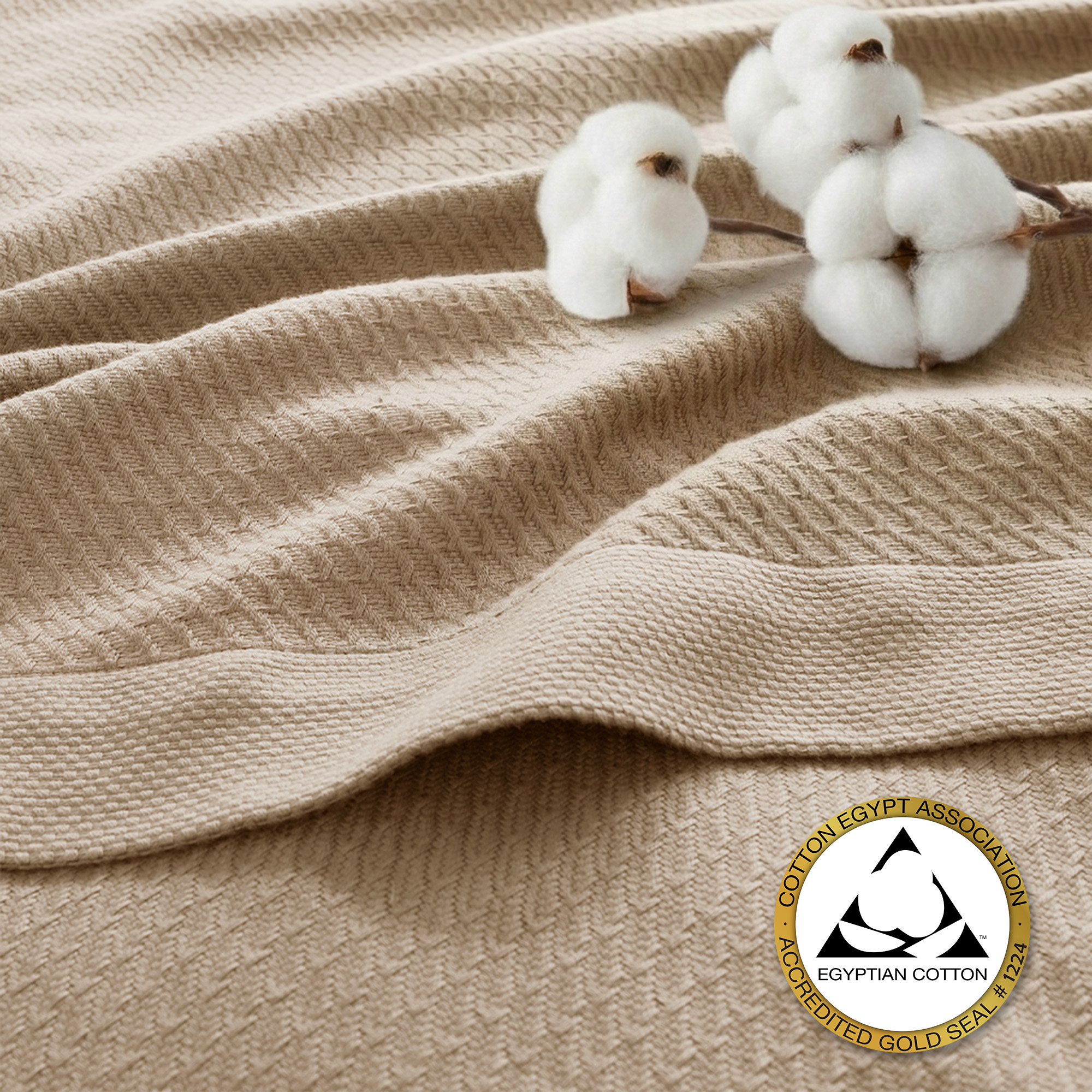 100% Certified Egyptian Cotton Blanket