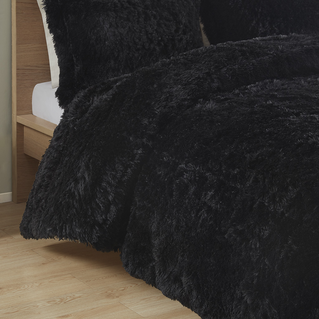 Malea Shaggy Faux Fur Comforter Mini Set