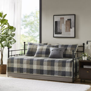 Ridge 6 Piece Reversible Plaid Daybed Cover Set from Madison Park in  Neutral. Ridge 6 Piece Reversible Plaid Daybed Cover Set from Madison Park in  Neutral. Ridge 6 Piece Reversible Plaid Daybed Cover Set from Madison Park in  Neutral. Ridge 6 Piece Reversible Plaid Daybed Cover Set from Madison Park in  Neutral. Ridge 6 Piece Reversible Plaid Daybed Cover Set from Madison Park in  Neutral.