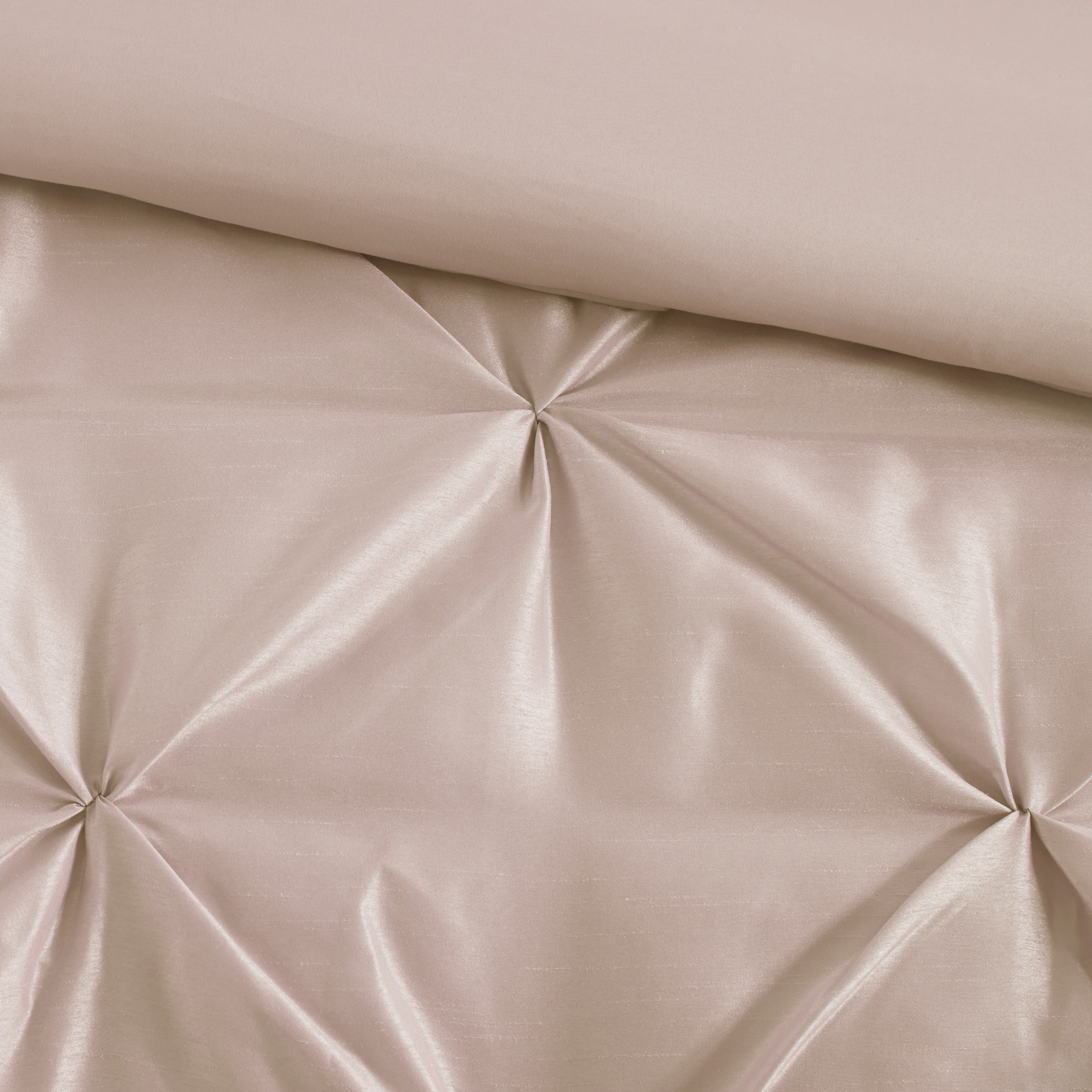 Laurel 100% Polyester Pieced Pleated 7pcs Tufted Comforter Set