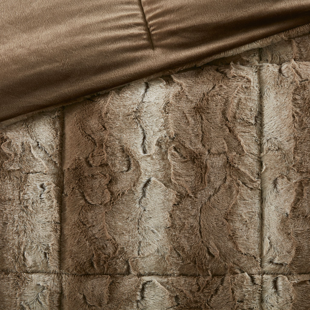 Zuri Faux Fur Comforter Set