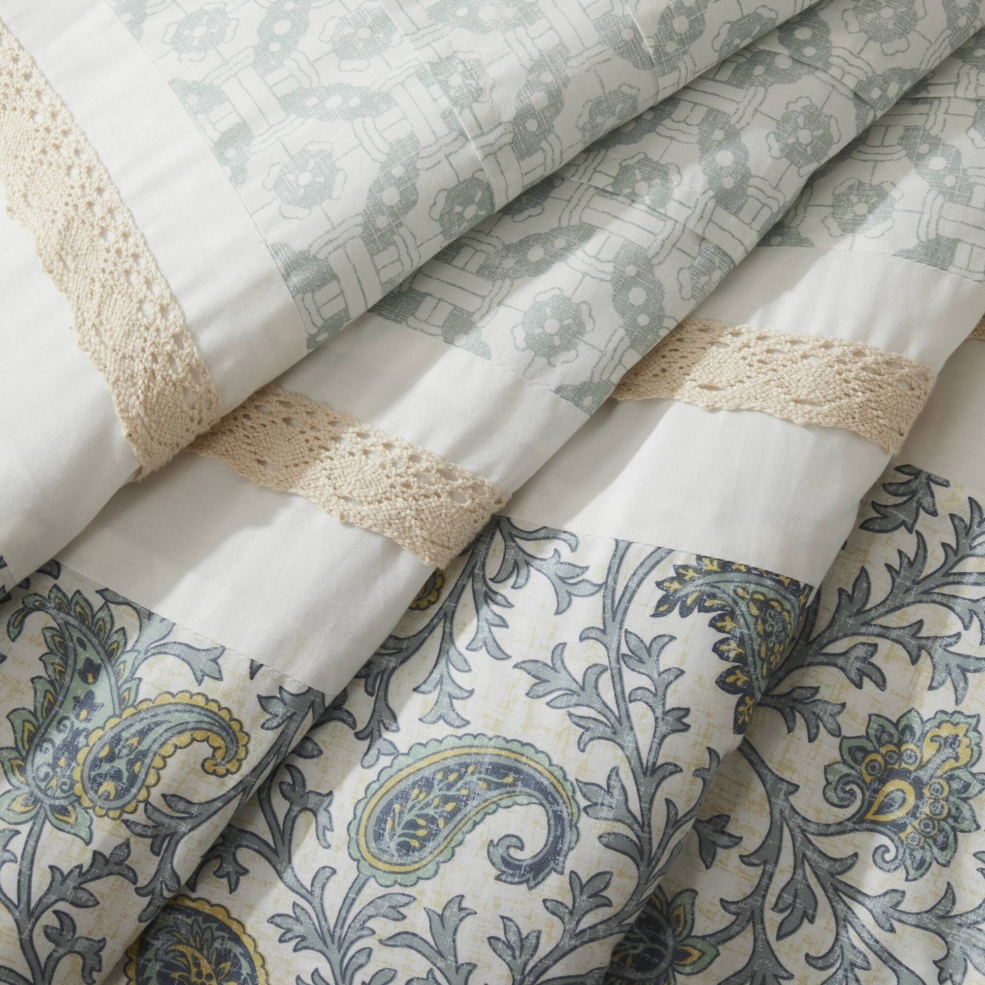 Dawn 9 Piece Cotton Percale Comforter Set
