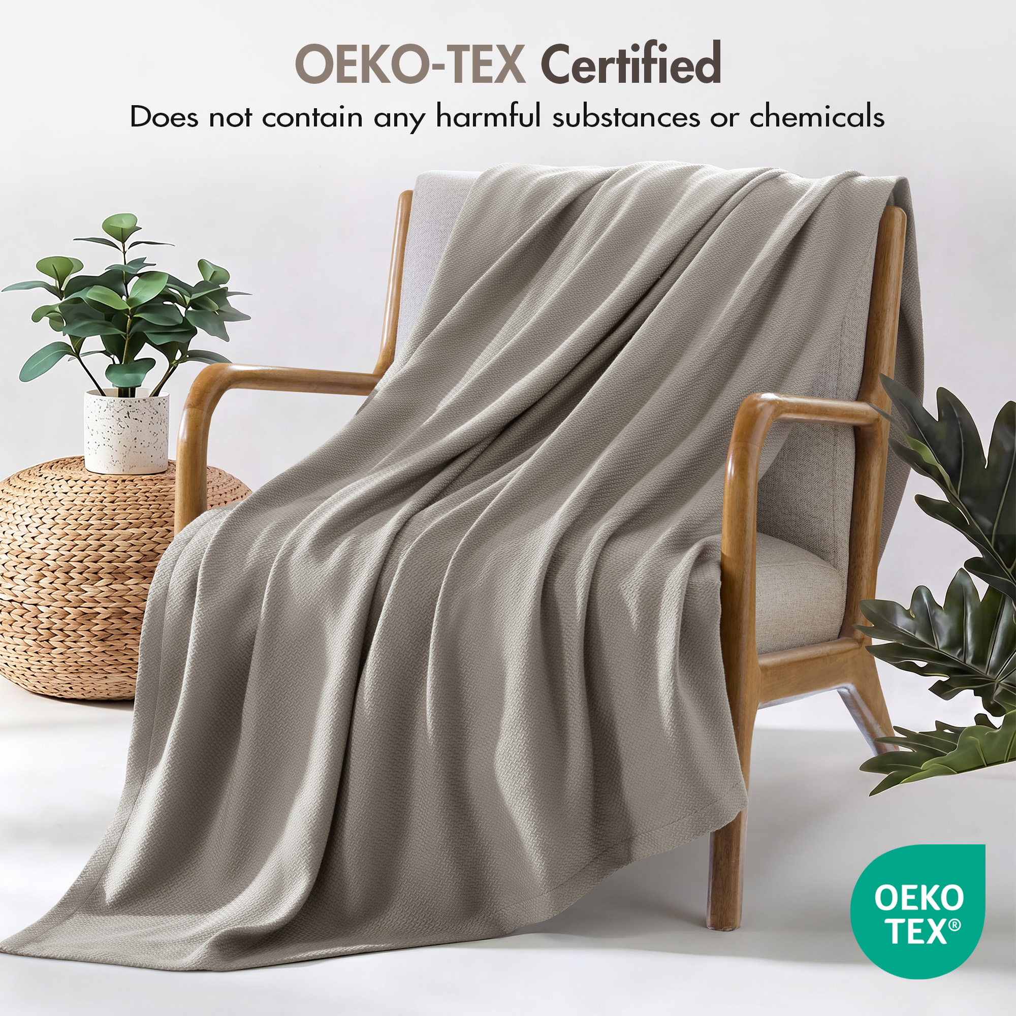 100% Certified Egyptian Cotton Blanket