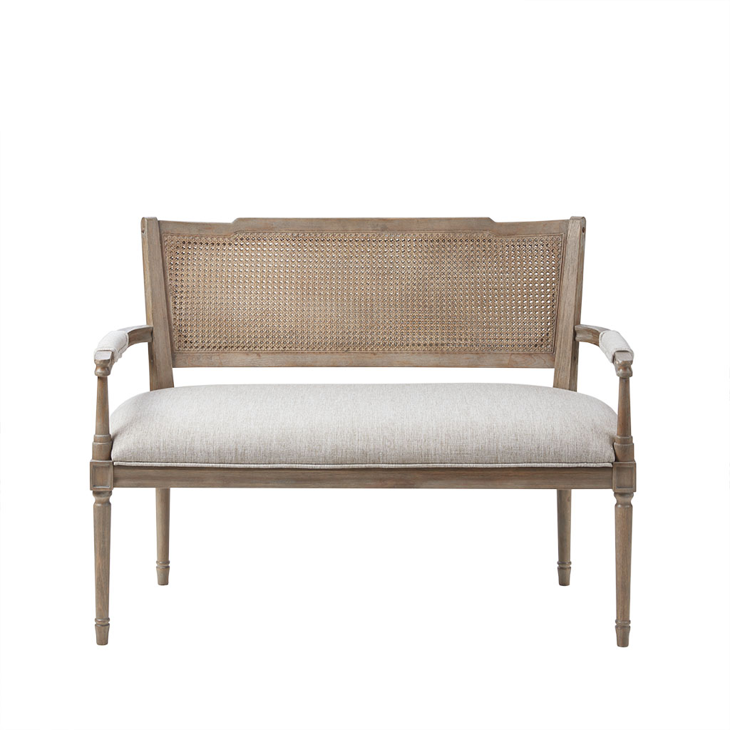 Willshire Rattan Shield-Back Settee