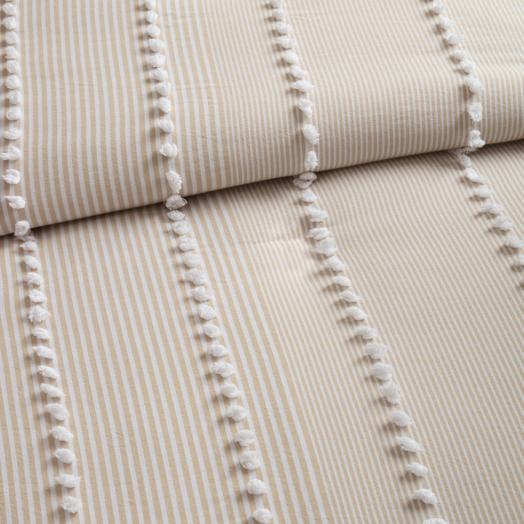 Anslee 3 Piece Cotton Yarn Dyed Duvet Cover Set
