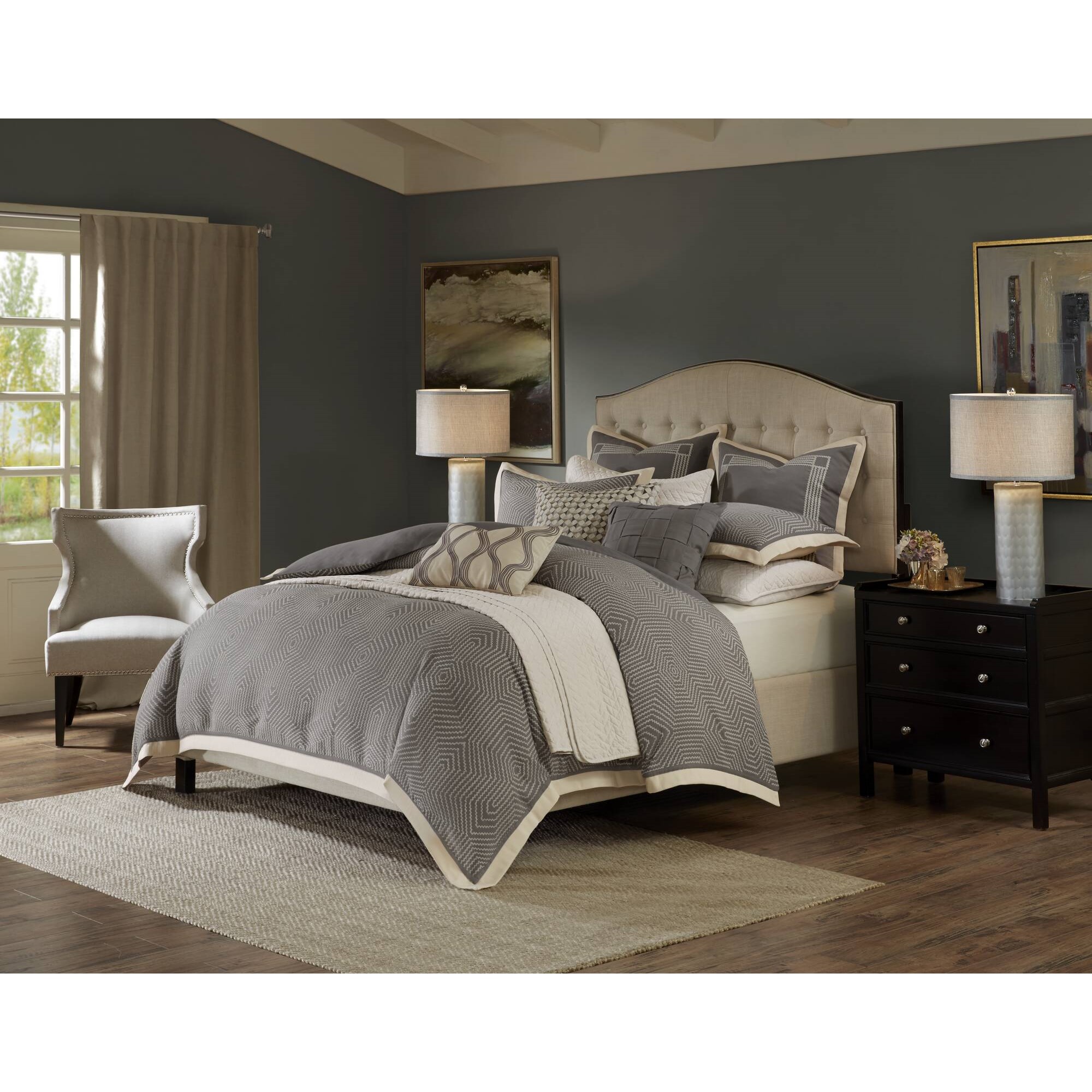 Shades of Serenity Jacquard Comforter Set
