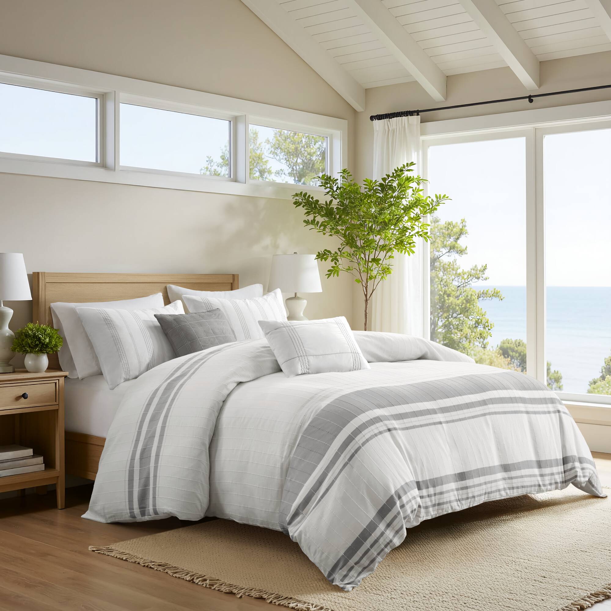 Morgan 5 Piece Cotton Jaquard Duvet Set